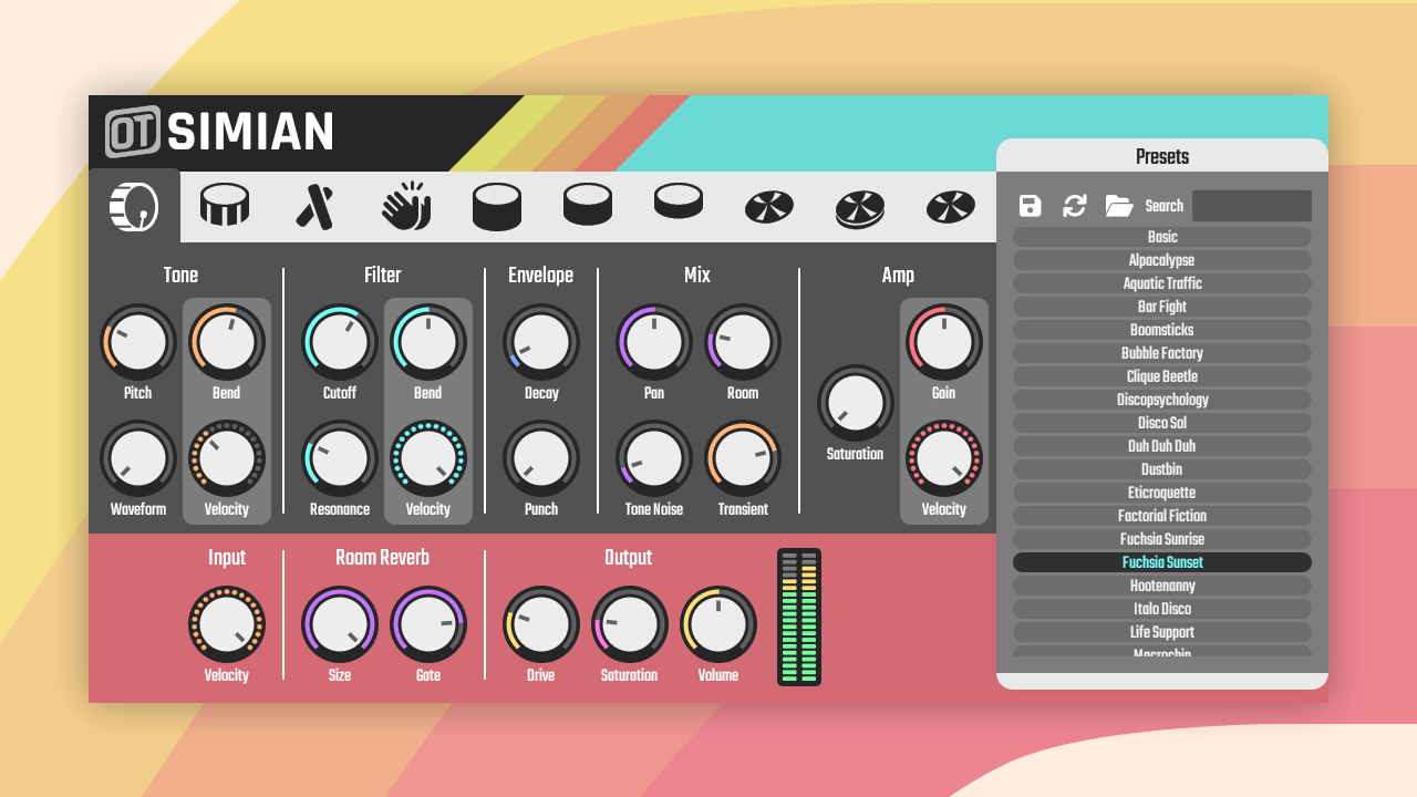 OneTrick SIMIAN An Open Source Drum Synth Inspired By The Simmons SDS V